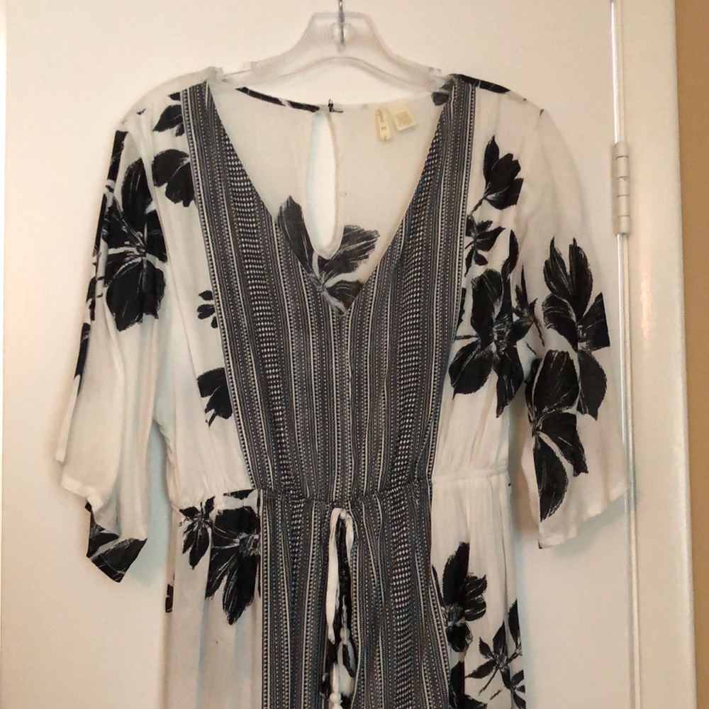 black&white dress/romper, size medium, by japna